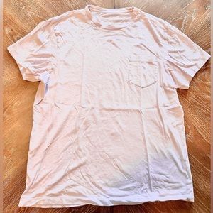Pink J. Crew Pocket Tee